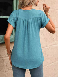 Casual Button Detail Henley T-Shirt 100100202602054 28 Affordable Fashion Under $100 Jerry's Apparel 