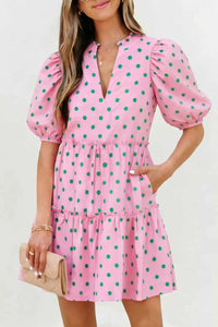 Polka Dot Tiered Mini Dress 100100581881582 61 Affordable Fashion Under $100 Jerry's Apparel 