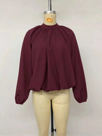 Tie Back Balloon Sleeve Blouse 101001400193158 31 Affordable Fashion Under $100 Jerry's Apparel 