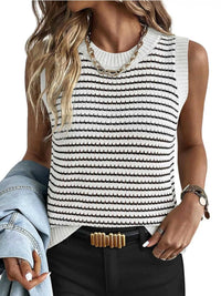Striped Knit Sweater Vest 100100265130873 35 Affordable Fashion Under $100 Jerry's Apparel 