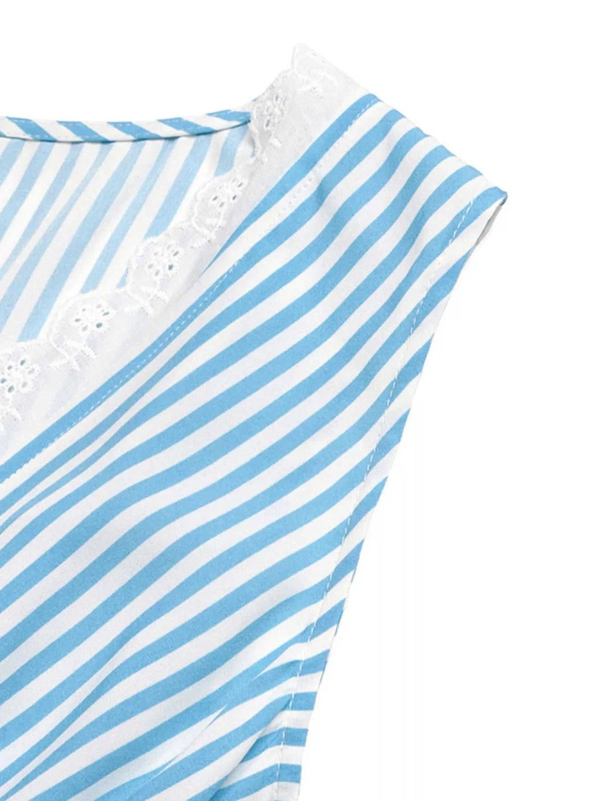 Striped Sleeveless Tiered Midi Dress 100100275600742 42 Affordable Fashion Under $100 Jerry's Apparel 