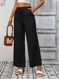 Drawstring High Waist Wide Leg Pants 100100990618349 39 Affordable Fashion Under $100 Jerry's Apparel 