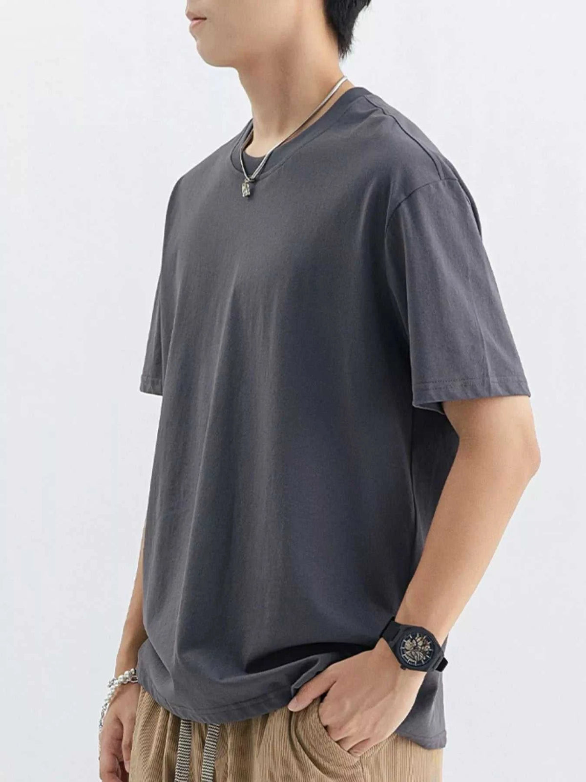 Men's Plus Size Casual Crew Neck T-Shirt 100400581659908 45 Affordable Fashion Under $100 Jerry's Apparel 