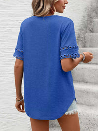 V-Neck Hollow-Out Sleeve T-Shirt 100100632201866 28 Affordable Fashion Under $100 Jerry's Apparel 