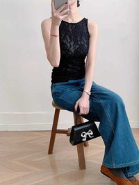 Lace Round Neck Long Sleeve Top 100100846416323 30 Affordable Fashion Under $100 Jerry's Apparel 