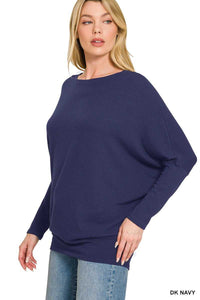 Zenana Hacci Dolman Sleeve Boat Neck Top 100100304271671 23 Gifts for Her Jerry's Apparel 