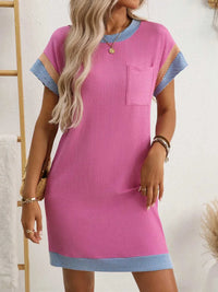 Round Neck Short Sleeve Mini Dress 100100619871757 33 Affordable Fashion Under $100 Jerry's Apparel 