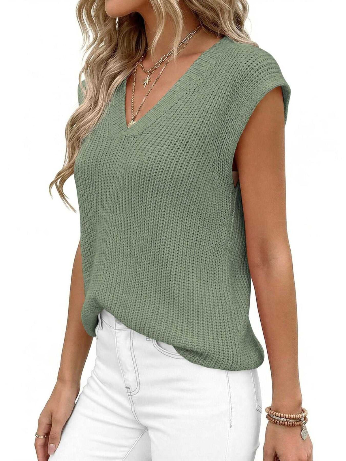 V-Neck Sweater Vest 100100981725445 37 Affordable Fashion Under $100 Jerry's Apparel 