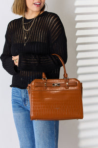 Texture PU Leather Handbag