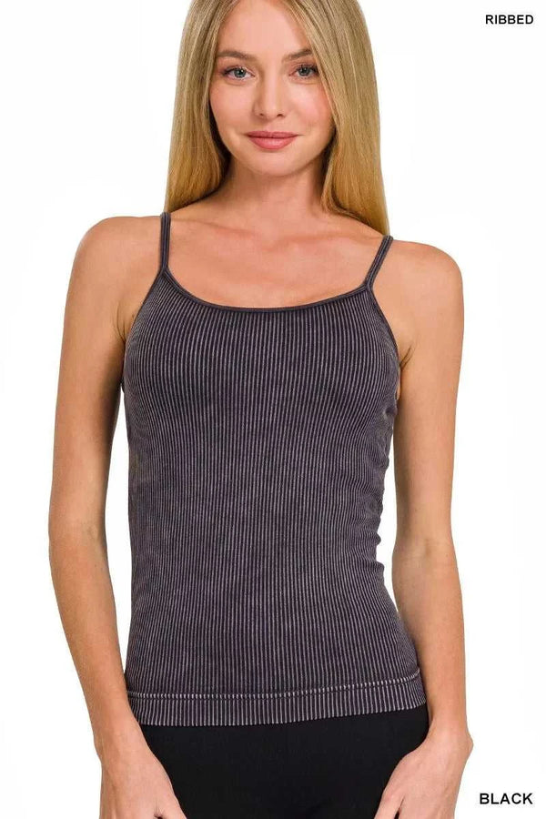 Zenana Stone Washed Ribbed Seamless Tank Top 100100279981011 25 Affordable Fashion Under $100 Jerry's Apparel 