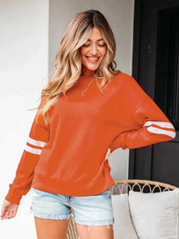 Stripe Round Neck Long Sleeve Sweatshirt 100100293467099 31 Affordable Fashion Under $100 Jerry's Apparel 