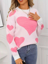 Valentine's Day Heart Crew Neck Sweater 100100296017651 48 Affordable Fashion Under $100 Jerry's Apparel 