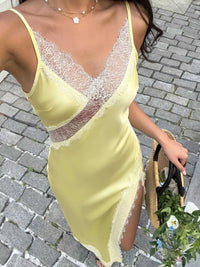 Lace Trimmed Slit Midi Dress 100100029324635 39 Affordable Fashion Under $100 Jerry's Apparel 