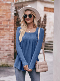 Square Neck Long Sleeve T-Shirt 100100618971989 31 Affordable Fashion Under $100 Jerry's Apparel 