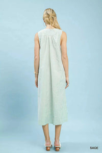 Umgee Chevron Stripe Sleeveless Midi Dress 100100039681638 62 Affordable Fashion Under $100 Jerry's Apparel 