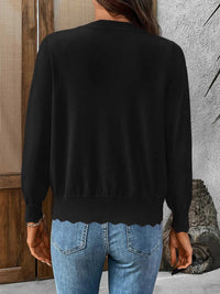 Ribbed Edge Button-Up Knit Cardigan 100100482577968 37 Affordable Fashion Under $100 Jerry's Apparel 