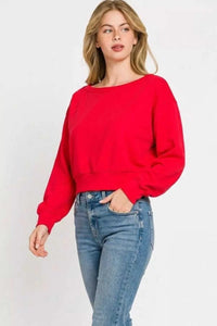 Zenana Scuba Cropped Boat Neck Pullover Sweatshirts 100100350141973 23 Affordable Fashion Under $100 Jerry's Apparel 