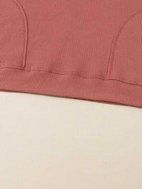 Drawstring V-Neck Waffle Knit Casual Hoodie 100100700285845 53 Affordable Fashion Under $100 Jerry's Apparel 