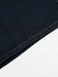 Men's Wide Leg Wash Denim Shorts