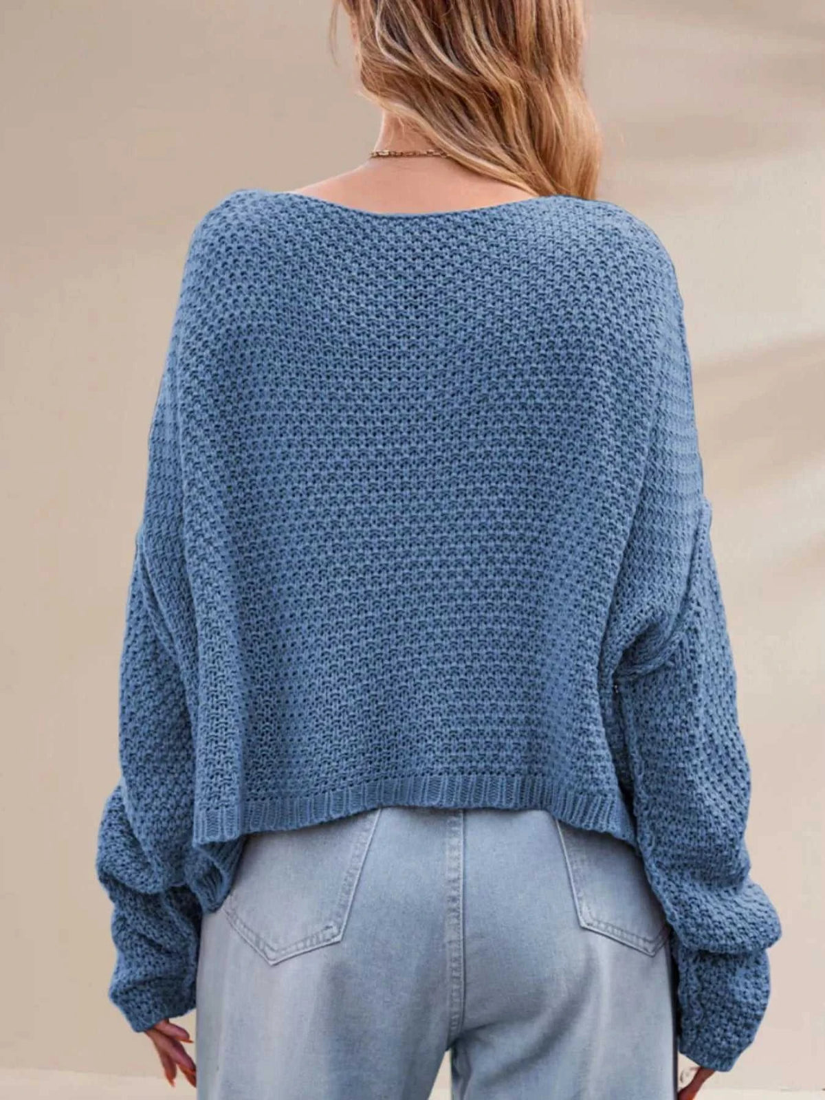 Cable Knit Dropped Shoulder Sweater 100100337070242 47 Affordable Fashion Under $100 Jerry's Apparel 