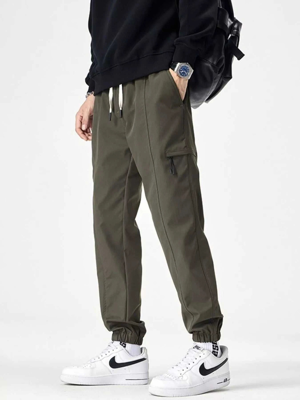 Men's Plus Size Drawstring Wide Leg Joggers 100400584285309 73 Affordable Fashion Under $100 Jerry's Apparel 