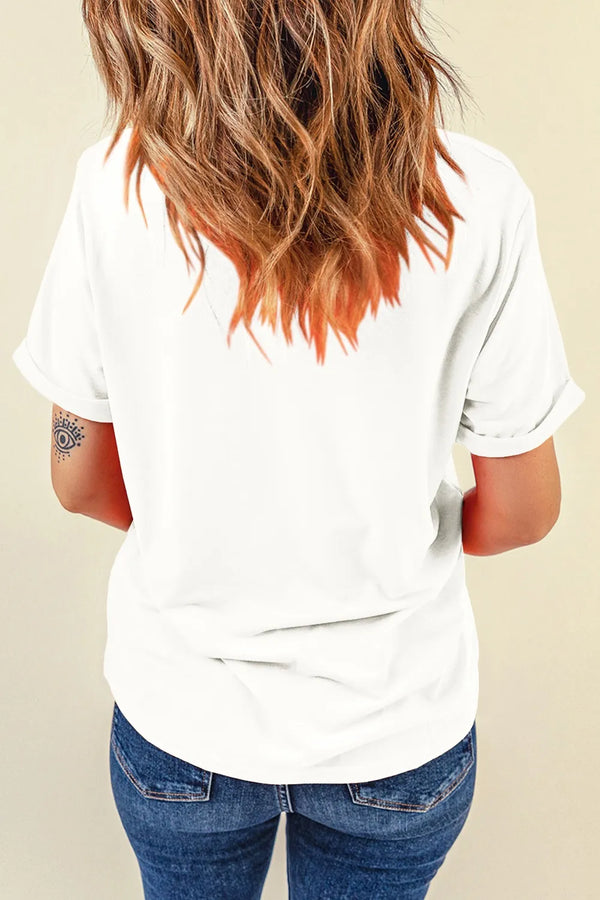 Guitar NASHVILLE Music City Print Crewneck Tee