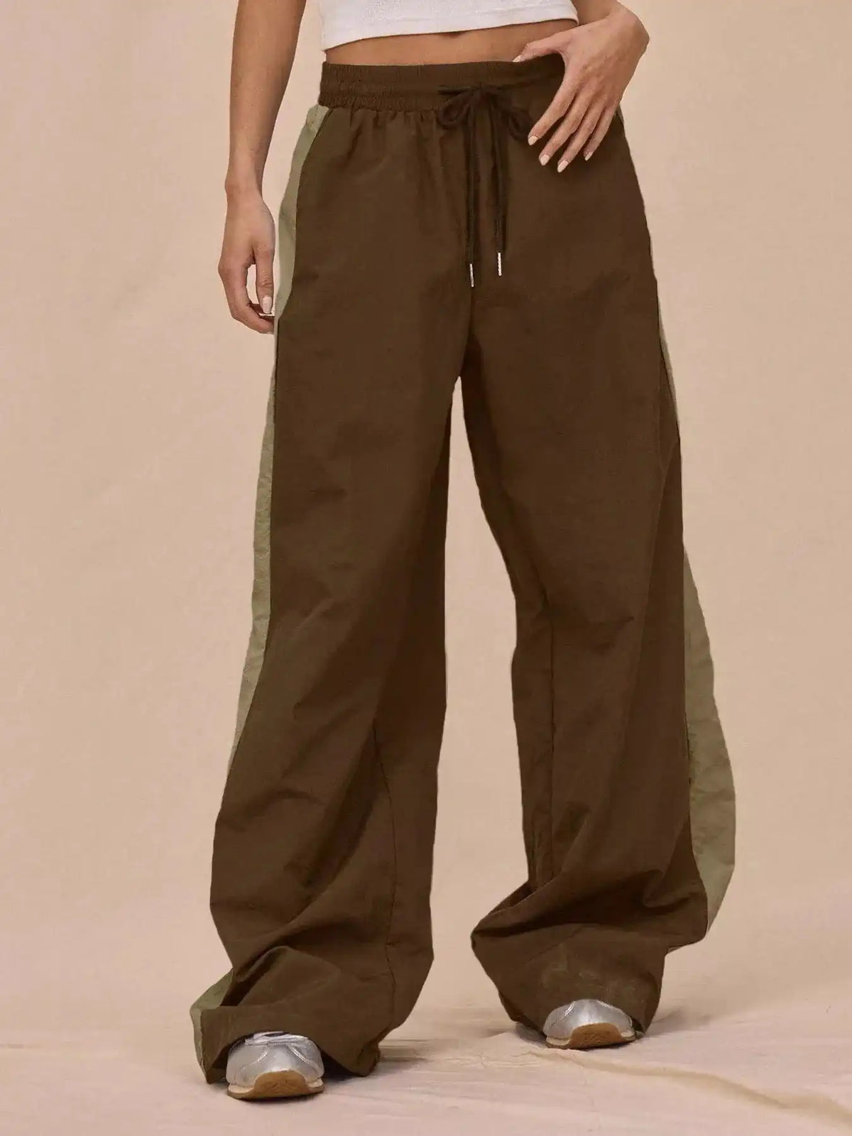Color-Block Tracksuit and Wide-Leg Pants Set 100100146894386 85 Affordable Fashion Under $100 Jerry's Apparel 