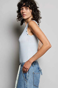 POL Studded Trim Button-Front Ruffle Detail Tank 100100880171752 43 Affordable Fashion Under $100 Jerry's Apparel 