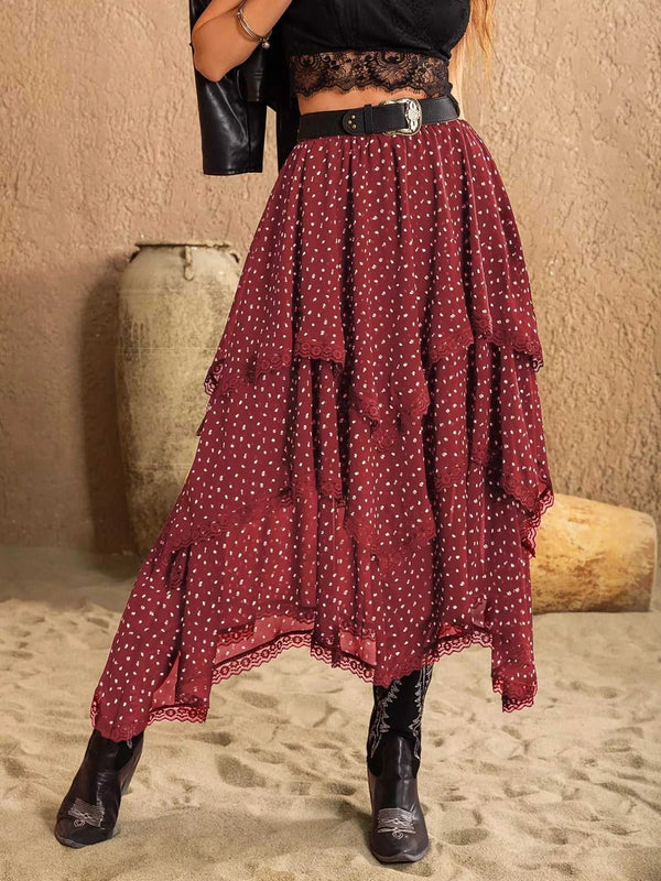 Lace Detail Layered Skirt 100100127231610 74 Affordable Fashion Under $100 Jerry's Apparel 