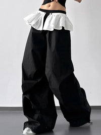 Ruffled Wide Leg Pants