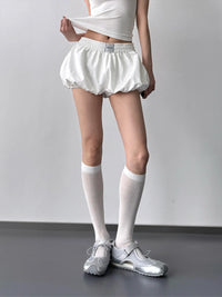 Elastic Waistband Bubble Shorts