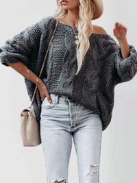 Chunky Cable Knit Long Sleeve Sweater 100100564229501 50 Affordable Fashion Under $100 Jerry's Apparel 