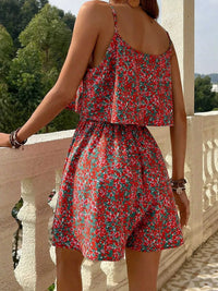 Floral Print Spaghetti Strap Romper 100100249930052 27 Affordable Fashion Under $100 Jerry's Apparel 