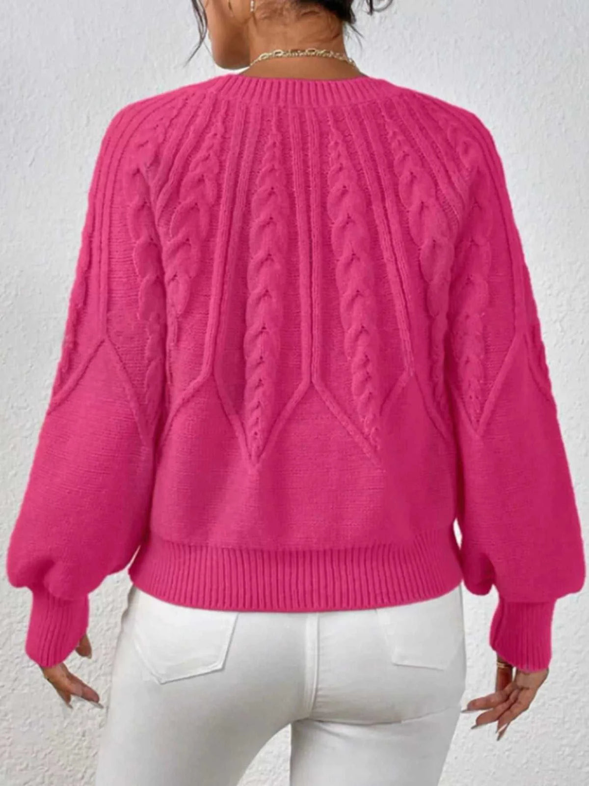 Cable Knit Long Sleeve Sweater 100100200217752 36 Affordable Fashion Under $100 Jerry's Apparel 