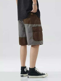 Men's Plus Size Two-Tone Cargo Shorts with Drawstring 100400078788252 34 Affordable Fashion Under $100 Jerry's Apparel 