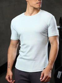 Men's Plus Size Round Neck Short Sleeve T-Shirt