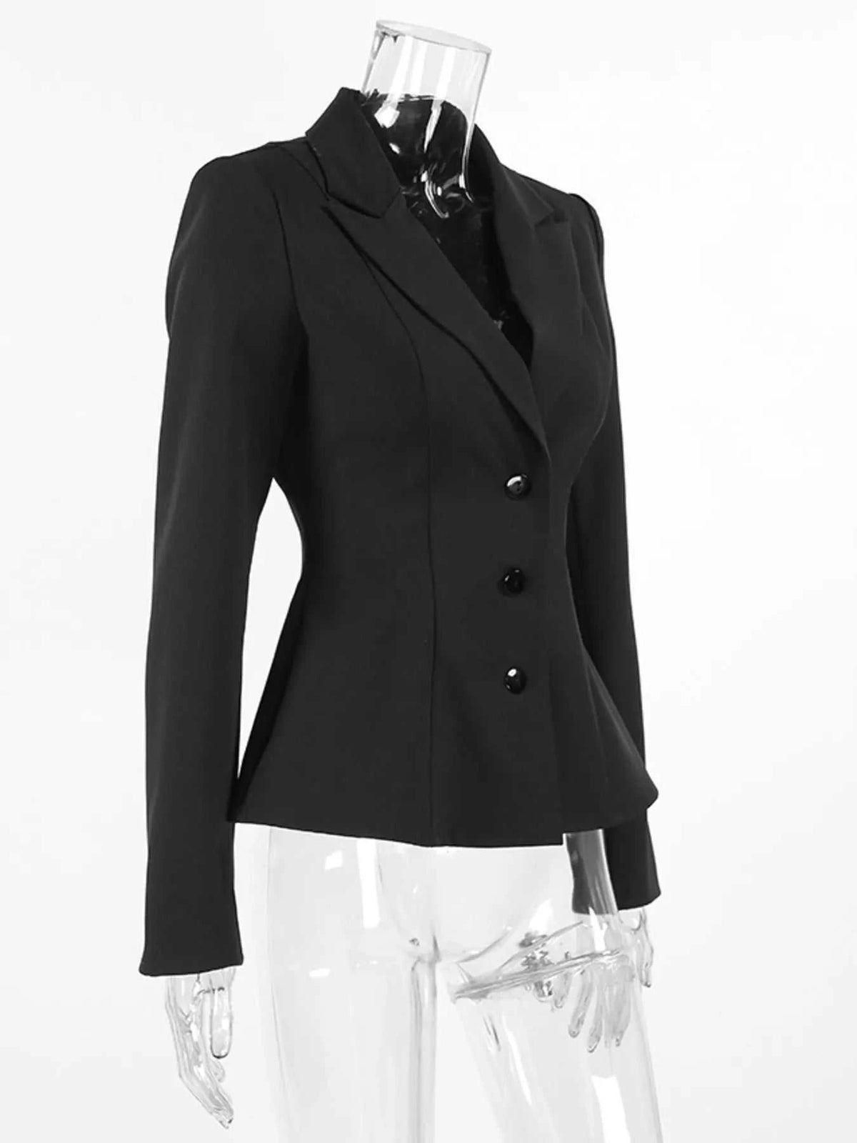 Lapel Collar Button Up Blazer 100100268888300 56 Affordable Fashion Under $100 Jerry's Apparel 