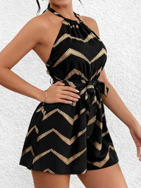 Chevron Halter Neck Romper 100100181015447 22 Affordable Fashion Under $100 Jerry's Apparel 