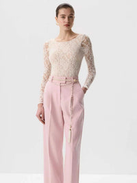 Lace Round Neck Long Sleeve Top 100100846416323 30 Affordable Fashion Under $100 Jerry's Apparel 