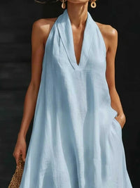 Full Size Halter Neck Sleeveless Maxi Dress Plus Size 100100329491085 30 Gifts for Her Jerry's Apparel 