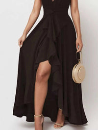 Full Size Ruffled High-Low Maxi Dress Plus Size 100100041251511 43 Affordable Fashion Under $100 Jerry's Apparel 