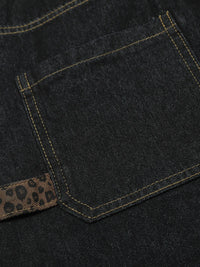 Men's Wide Leg Denim Shorts