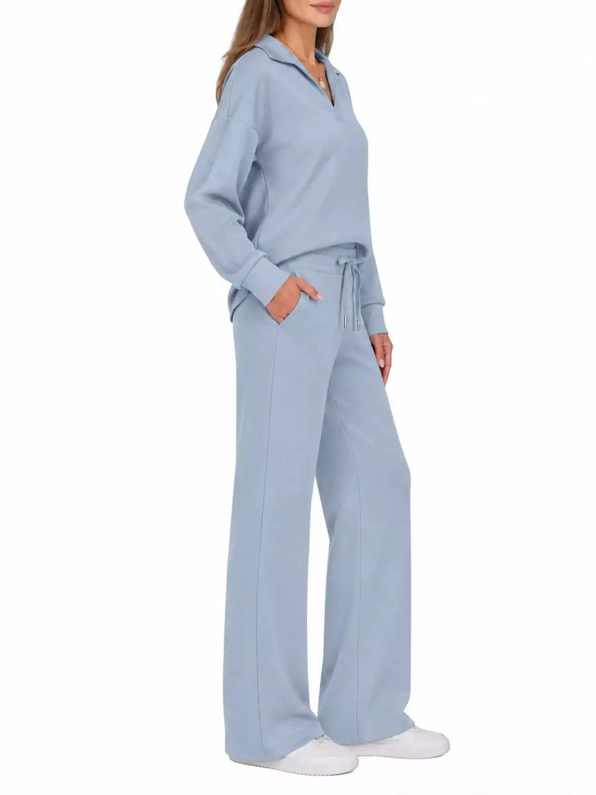 Dropped Shoulder Top and Pants Set 101001926020102 36 Gifts for Her Jerry's Apparel 