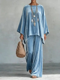 Full Size Asymmetrical Top and Wide Leg Pants Set Plus Size 101001927528588 54 Affordable Fashion Under $100 Jerry's Apparel 