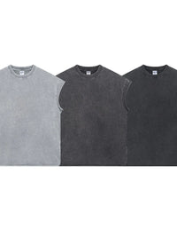 Men's Washed Round Neck Tank