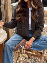 Crew Neck Button-Up Cardigan 100100204683284 50 Affordable Fashion Under $100 Jerry's Apparel 