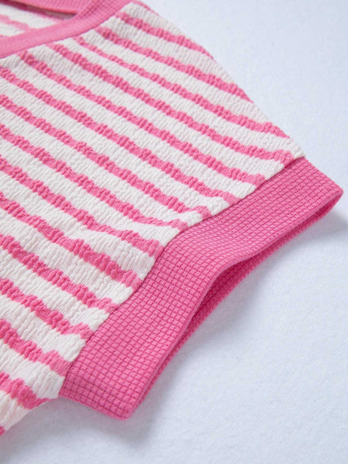 Striped V-Neck Casual T-Shirt 100100056101494 27 Affordable Fashion Under $100 Jerry's Apparel 