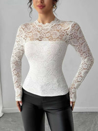 Lace Long Sleeve Top 100100076731911 33 Affordable Fashion Under $100 Jerry's Apparel 