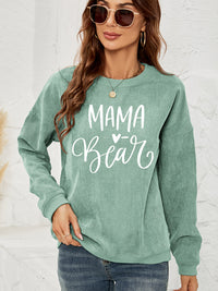 MAMA Graphic Round Neck Sweatshirt