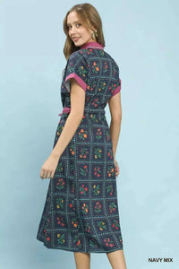 Umgee Mix Floral Button-Front Midi Dress 100100418991271 62 Affordable Fashion Under $100 Jerry's Apparel 